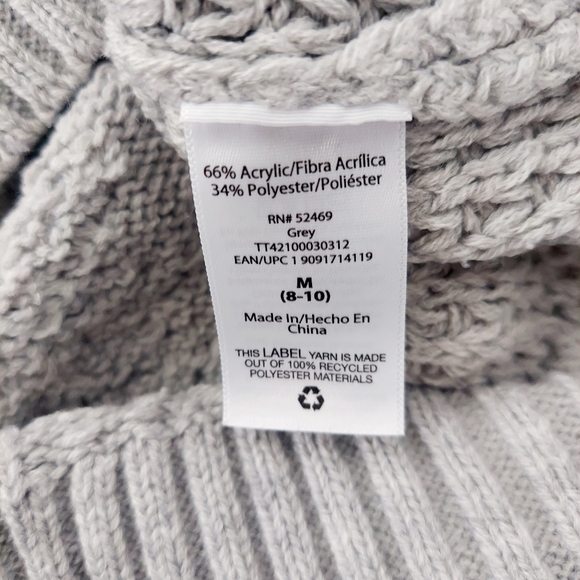 Time and True Gray Sweater Size M - Picture 9 of 9